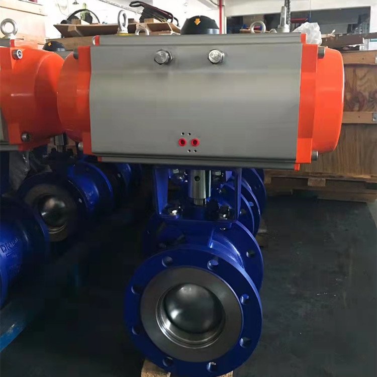 气动法兰式V型球阀VQ640F(图1)