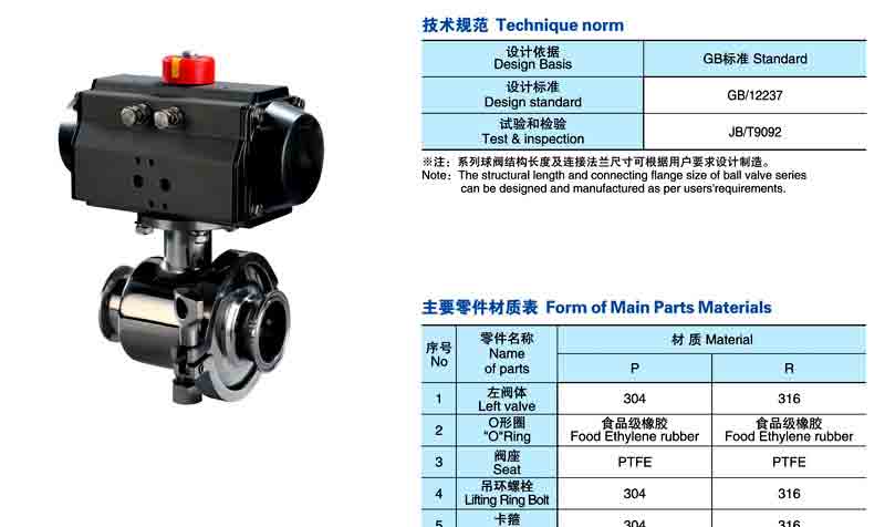 BQ672F气动薄型保温球阀参数