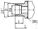 公制螺纹 24°锥面DIN2353 重系列 “S”,高压球阀4KH,高压三通球阀,不锈钢高压三通球阀