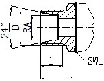 公制螺纹 24°锥面DIN2353 轻系列 “L”,高压球阀4KH,高压三通球阀,不锈钢高压三通球阀