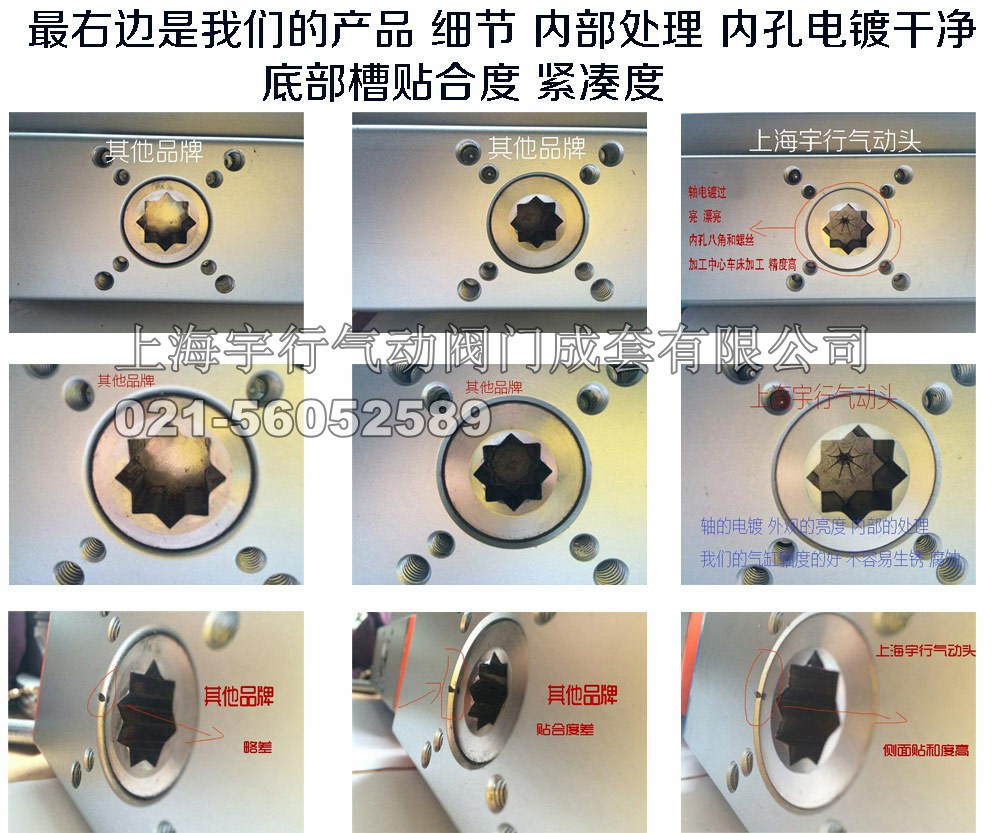 双作用阀门气动执行器 气缸 气动头 气动执行机构(图16)