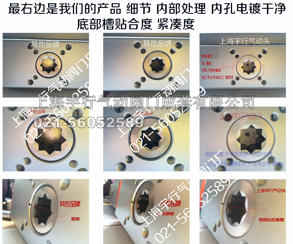 双作用阀门气动执行器 气缸 气动头 气动执行机构(图17)