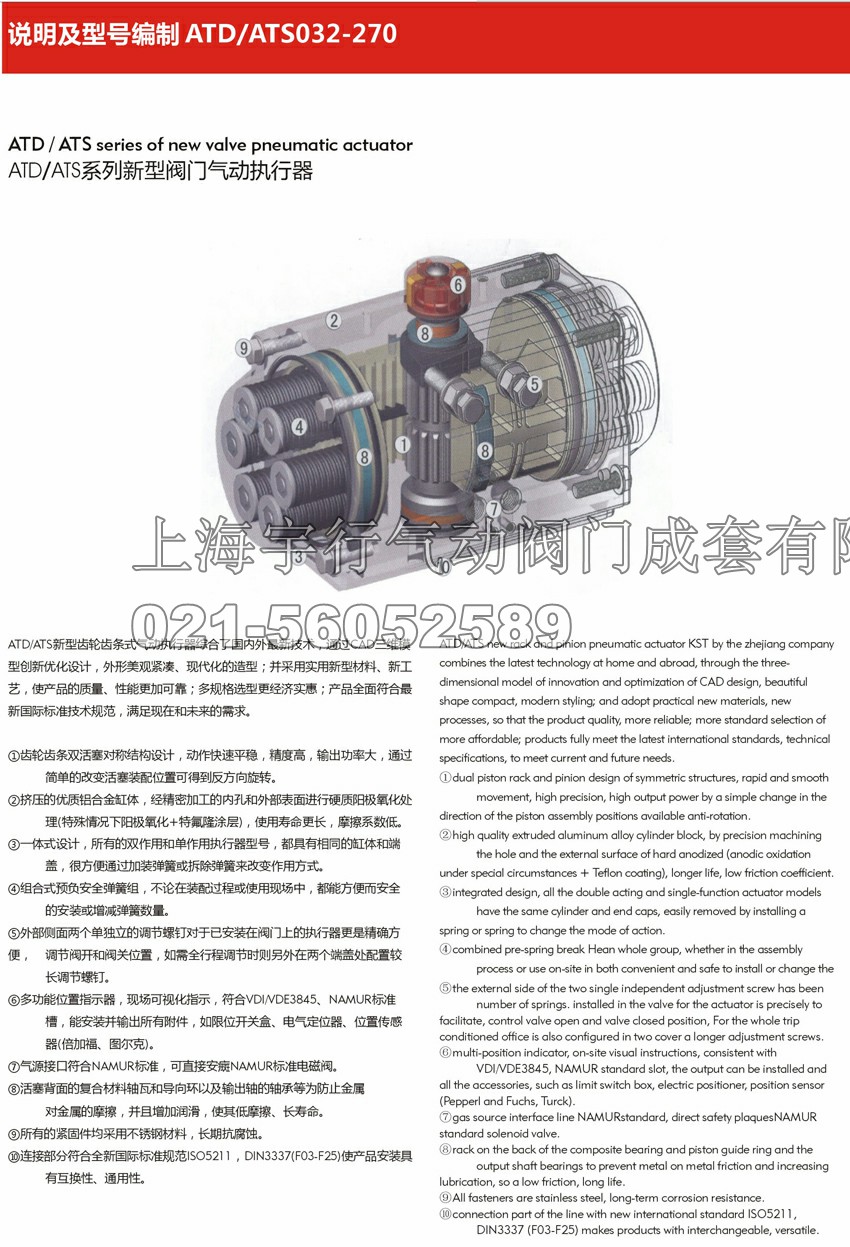 AT气动执行器-结构尺寸工作原理介绍(图2)