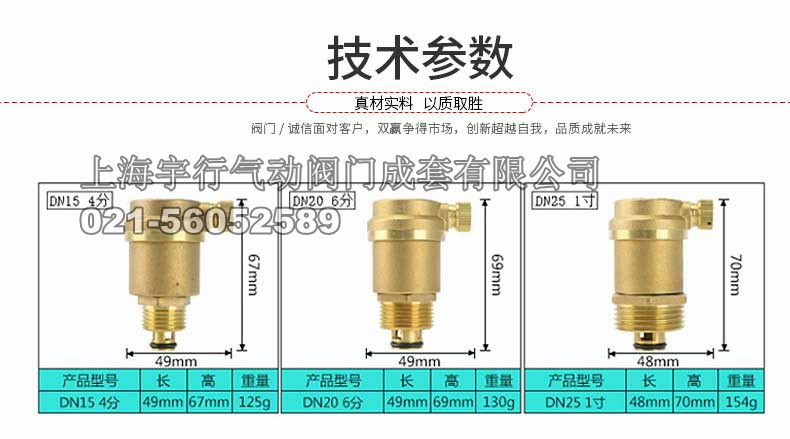 黄铜自动排气阀 4分内螺纹暖气排气阀门 空调管道放气阀(图4)