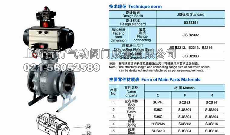 日标气动固定式球阀参数 气动固定式球阀Q641F-美标-日标(图9)