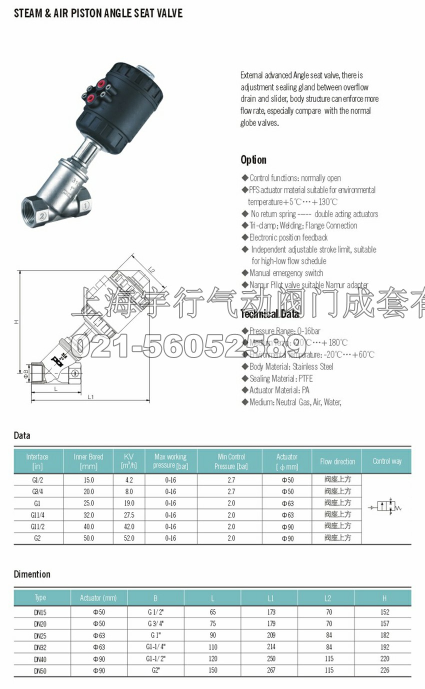 PDi塑料头气动螺纹角座阀(图2)