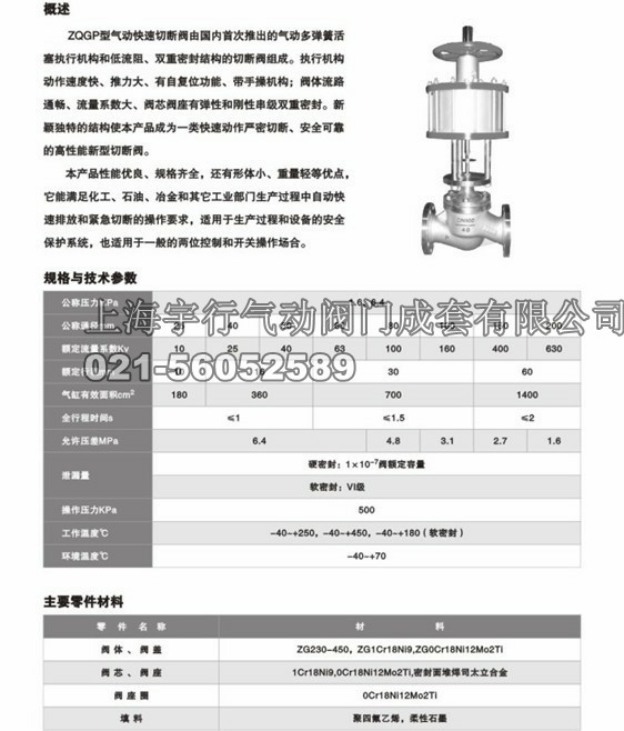 ZSPC气动活塞切断阀(图1)