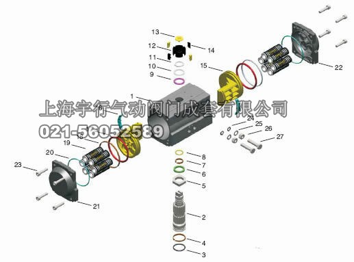 SFVAT气动执行器，阀门气动执行器,AT气动执行器(图1)