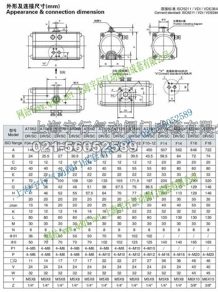 SFVAT气动执行器，阀门气动执行器,AT气动执行器(图3)