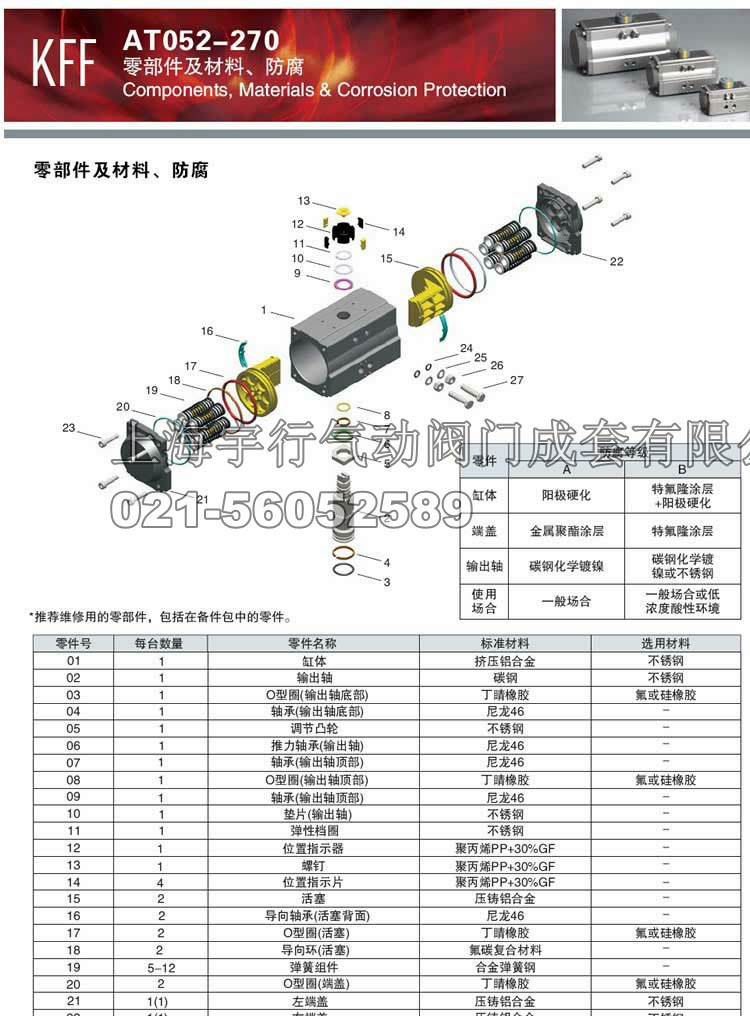 AT气动执行器 AT125 AT140 AT160 AT190 AT210 AT240 AT270 AT300(图19) AT气动执行器 AT125 AT140 AT160 AT190 AT210 AT240 AT270 AT300(图19)