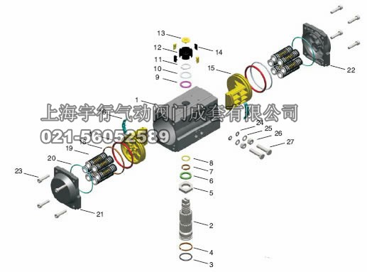 双作用气动执行器AT92（DA92）(图2)