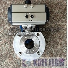 SFV Q671F气动对夹式球阀 薄型 超短式
