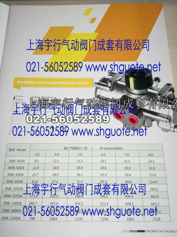 KNK不锈钢气动执行器-KNK-45DA(图4)
