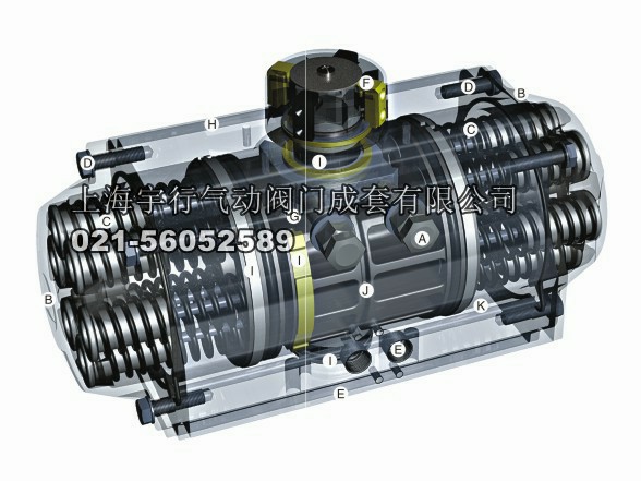 ZT气动执行器,ZT-50,ZT-63,ZT-75,ZT-88,ZT-105(图3)